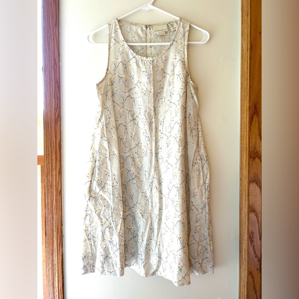 Cynthia Rowley Floral Linen Dress